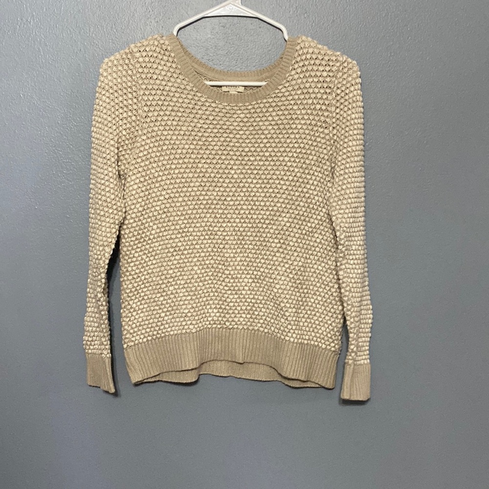 Tan petite small Sonoma sweater.